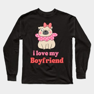 I Love My Boyfriend Long Sleeve T-Shirt